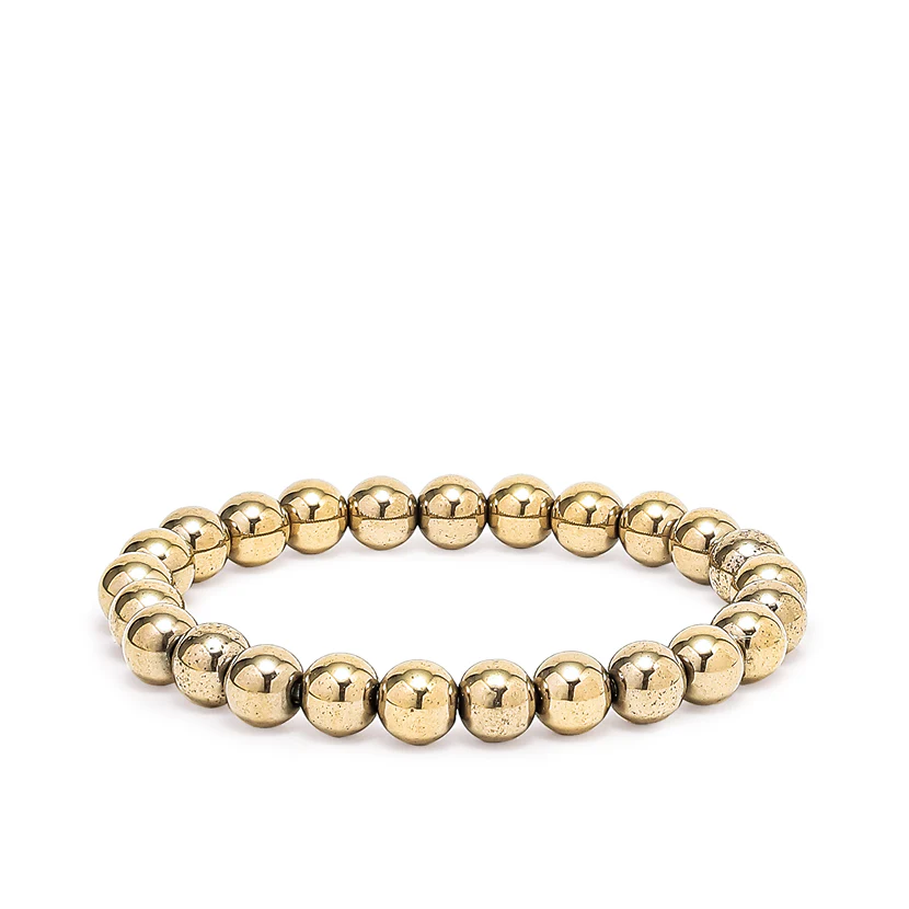 Gvelos Natural Golden Pyrite Money Magnet Bracelet